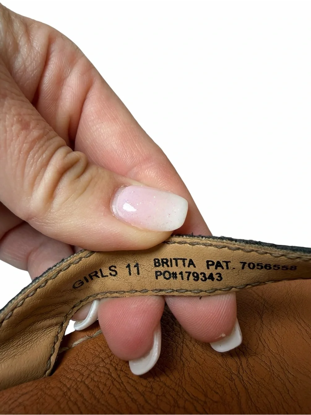 Report Black Studded Sandals with Brown Footbed