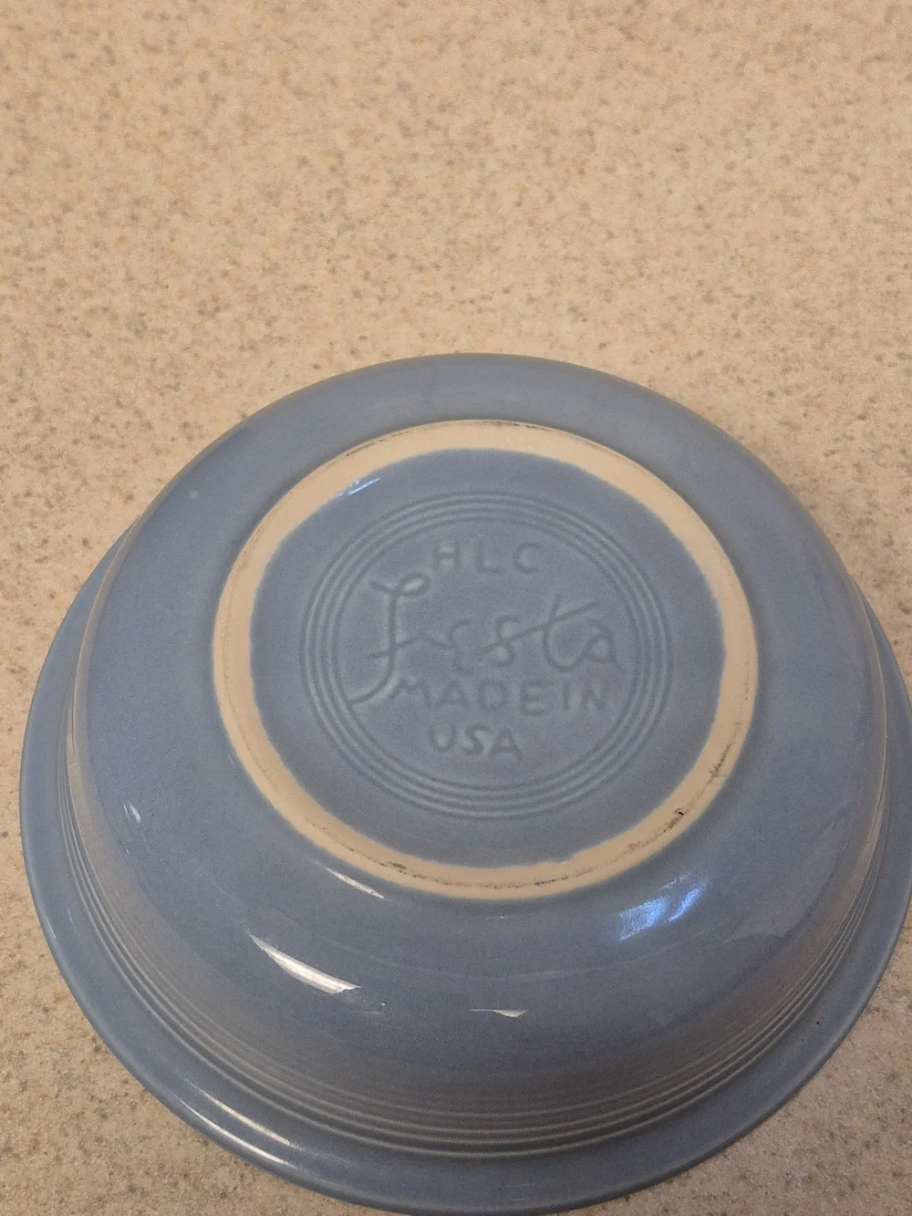 Vintage Homer Laughlin Fiesta ware HLC Light Blue Soup Cereal Bowl 7