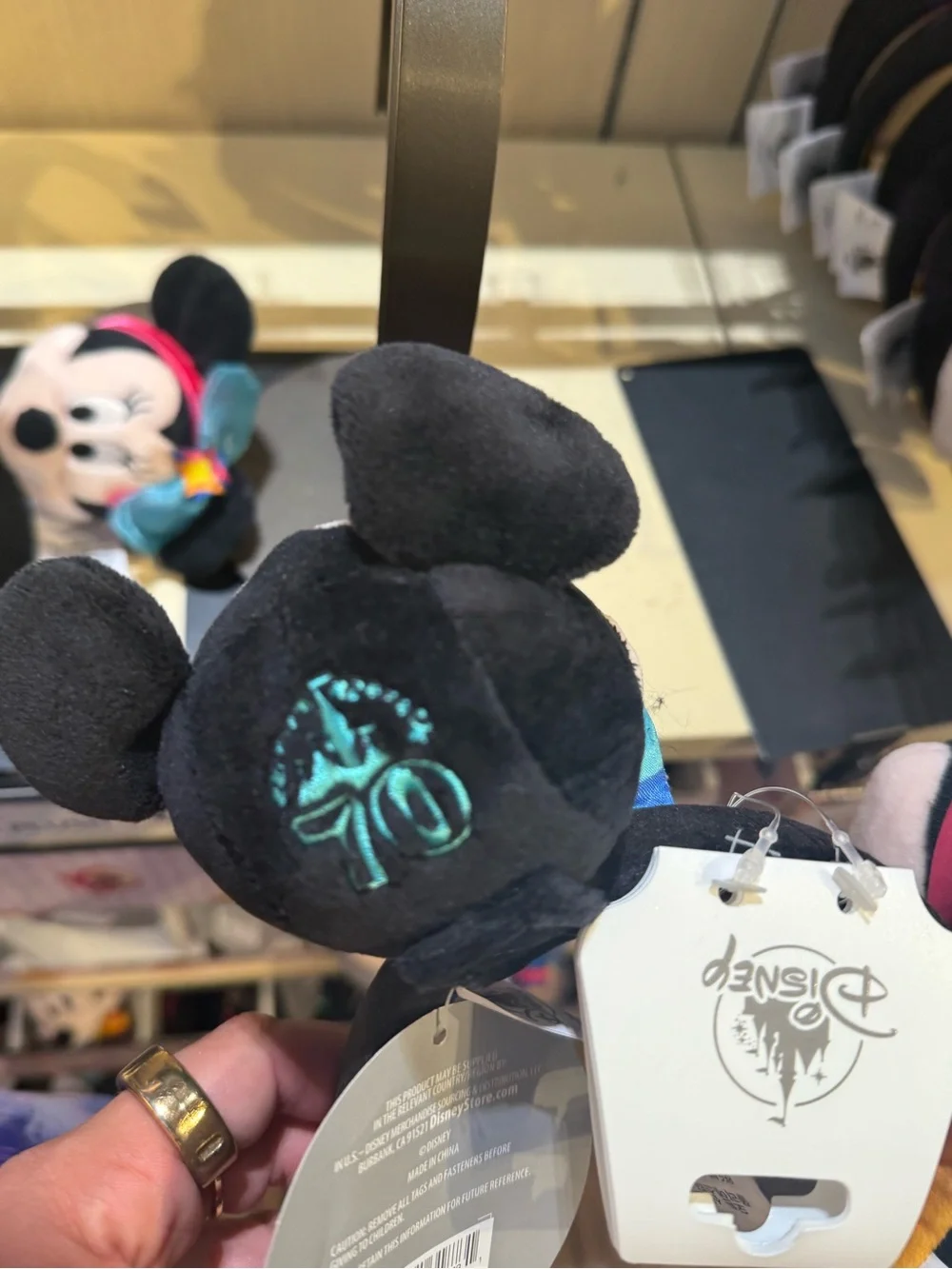 Disneyland Minnie & Mickey 70th Anniversary Plush Headband Set