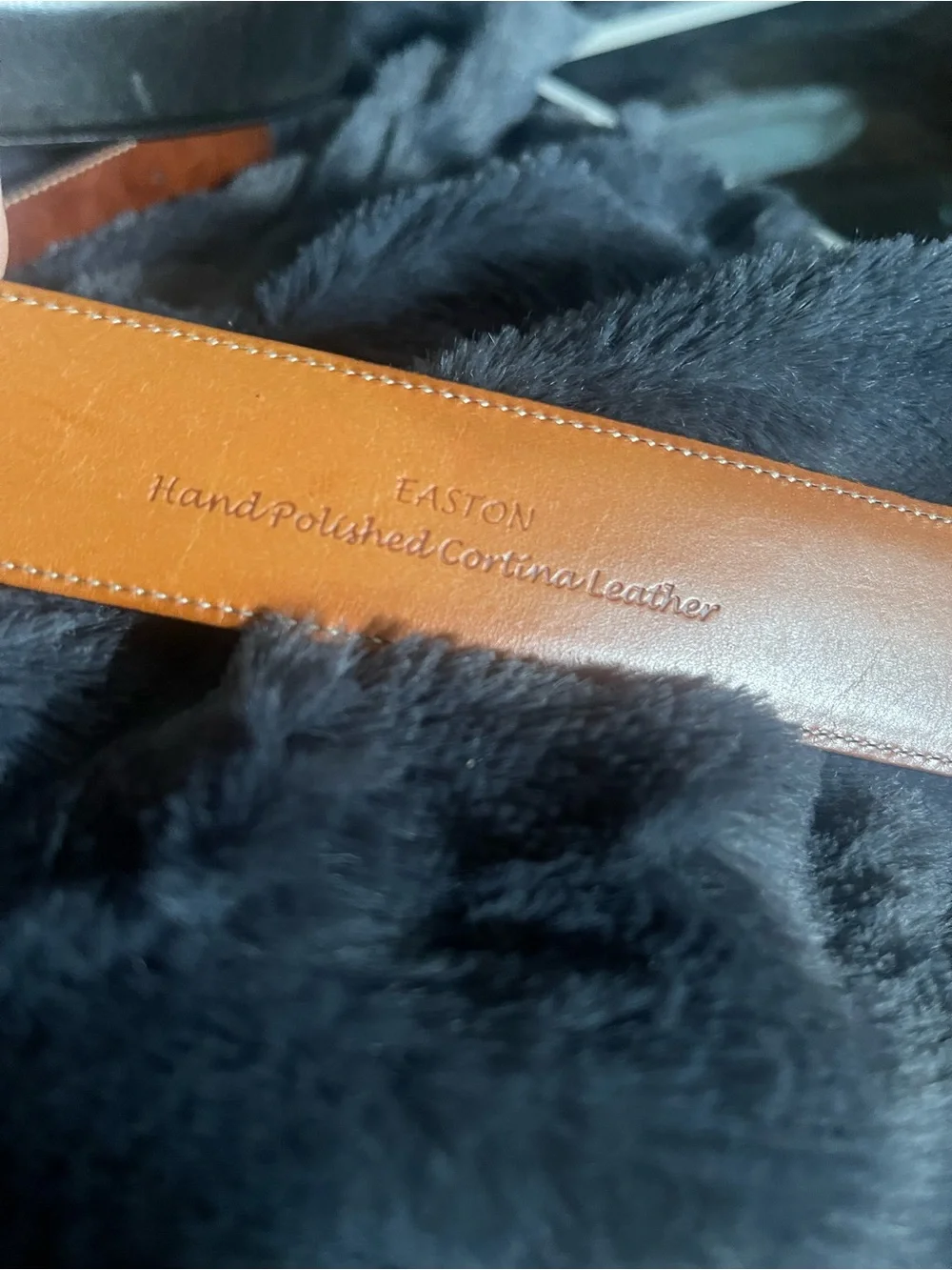 Trafalgar Leather Belt Lot Pair Size 38 Brown & Black Easton Connecticut USA