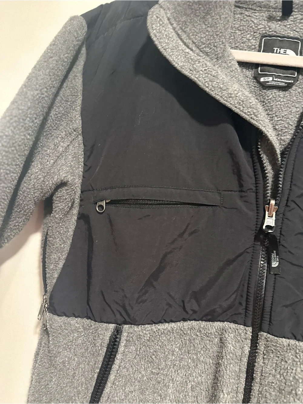 The North Face Denali Polartec Sz:S Fleece Jacket gray Full Zip Coat Jacket.