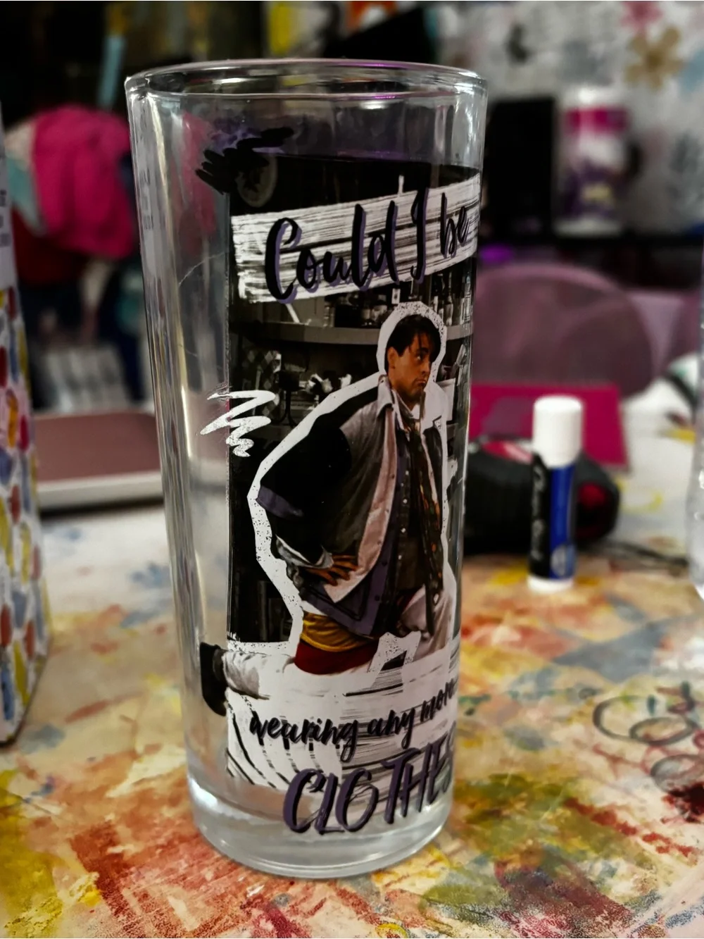 FRIENDS printed clear