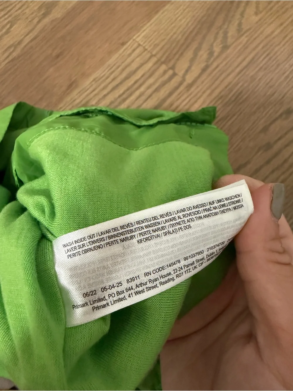 Primark Green Dino Lightweight Rain Jacket