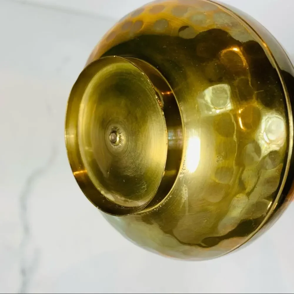 Vintage hammered brass