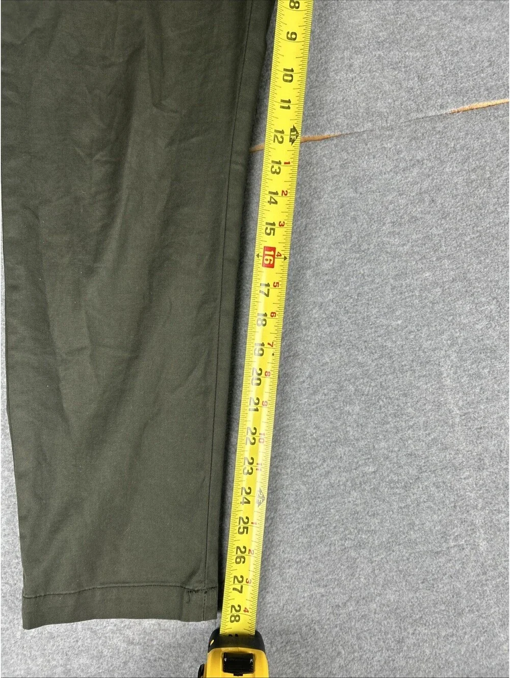 Banana Republic Lived-In Chino Slim Fit Sheltered Earth Olive Green Pants Sz 34