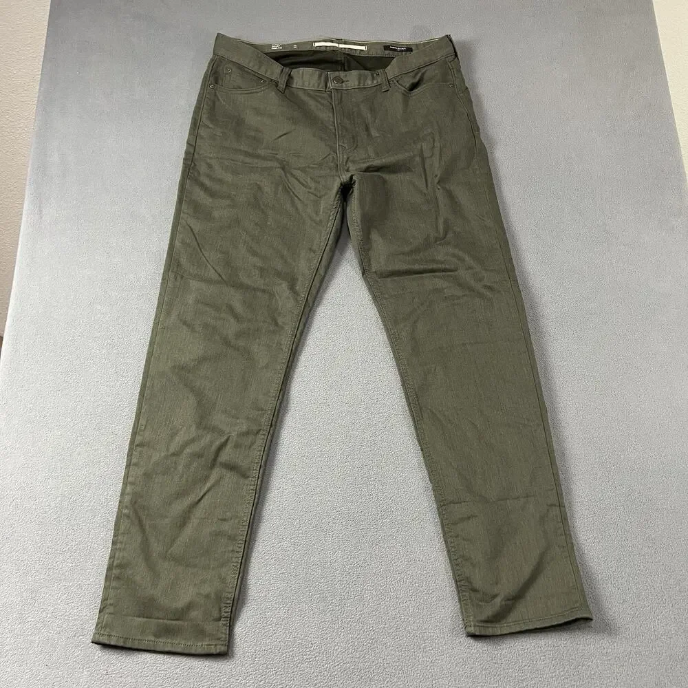 Banana Republic Jeans Mens 36X32 Green Travel Slim Fit Stretch Casual Preppy
