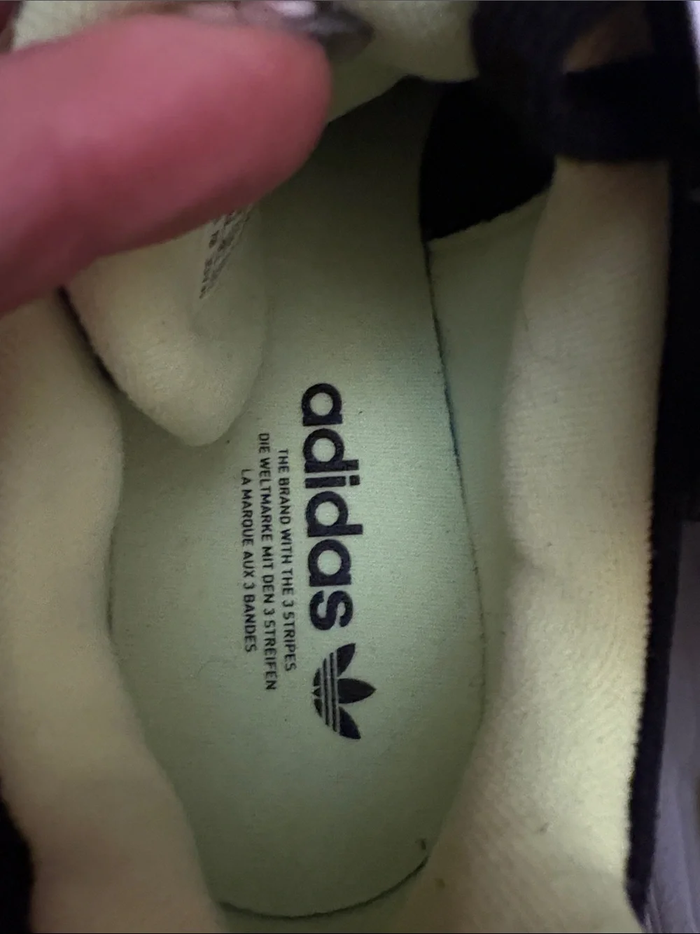 adidas black eye upper
