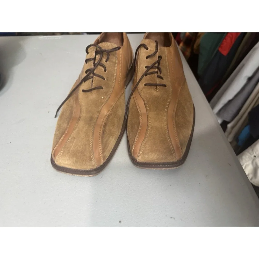 Fratelli Rossetti Suede And Leather Lace Up Oxfords Tan 10.5