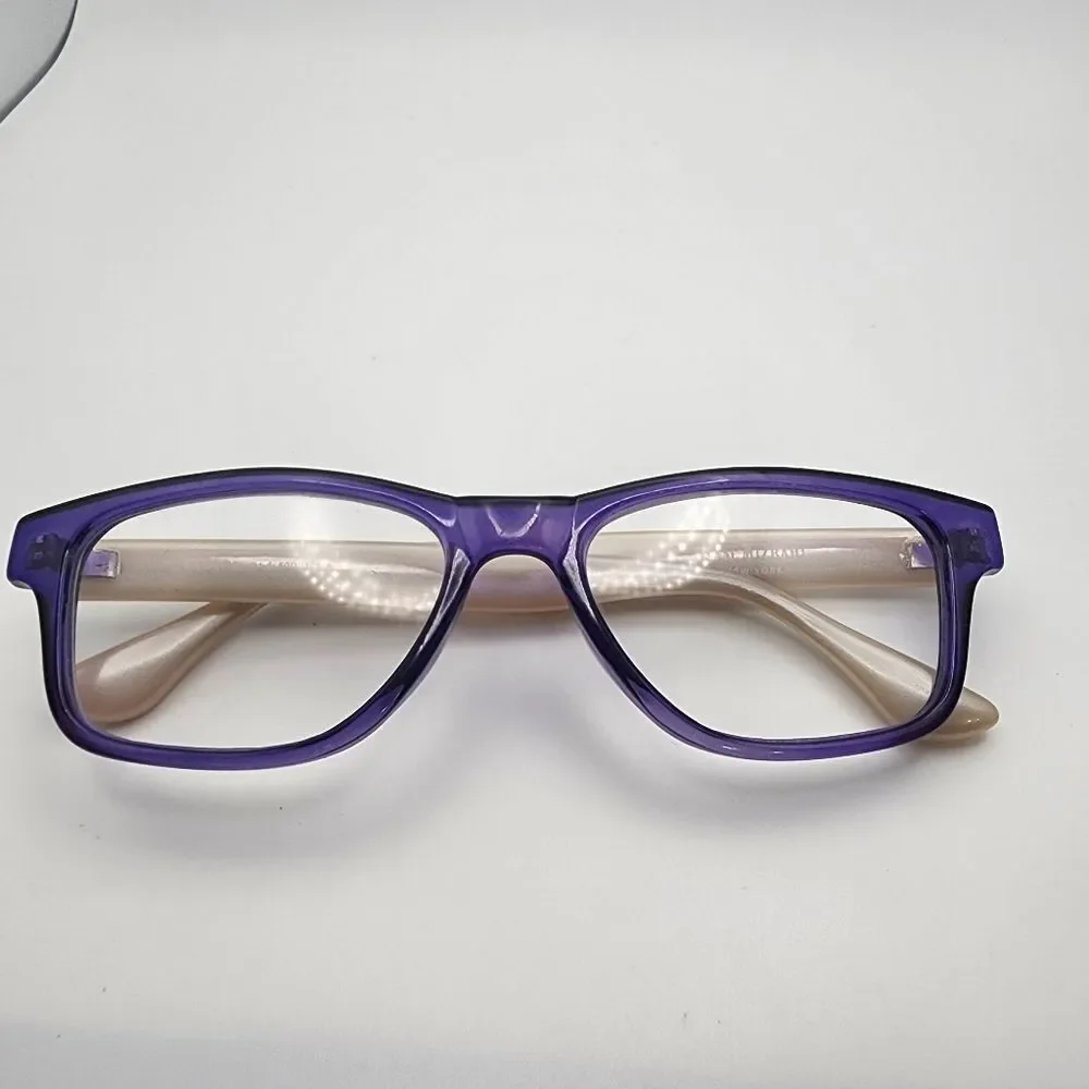 Isaac Mizrahi Purple & Cream Prescription Glasses Frames
