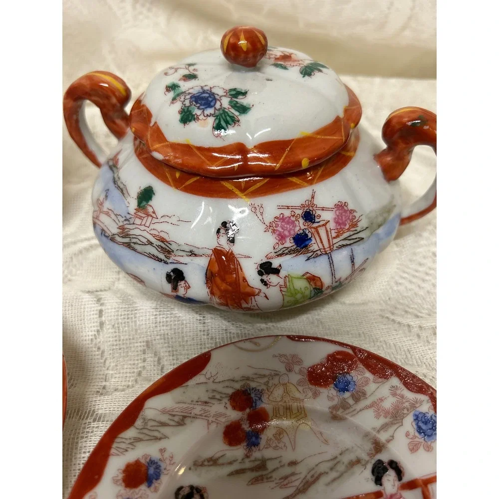 Three Geishas charming vintage