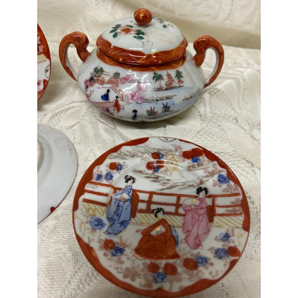 Three Geishas charming vintage