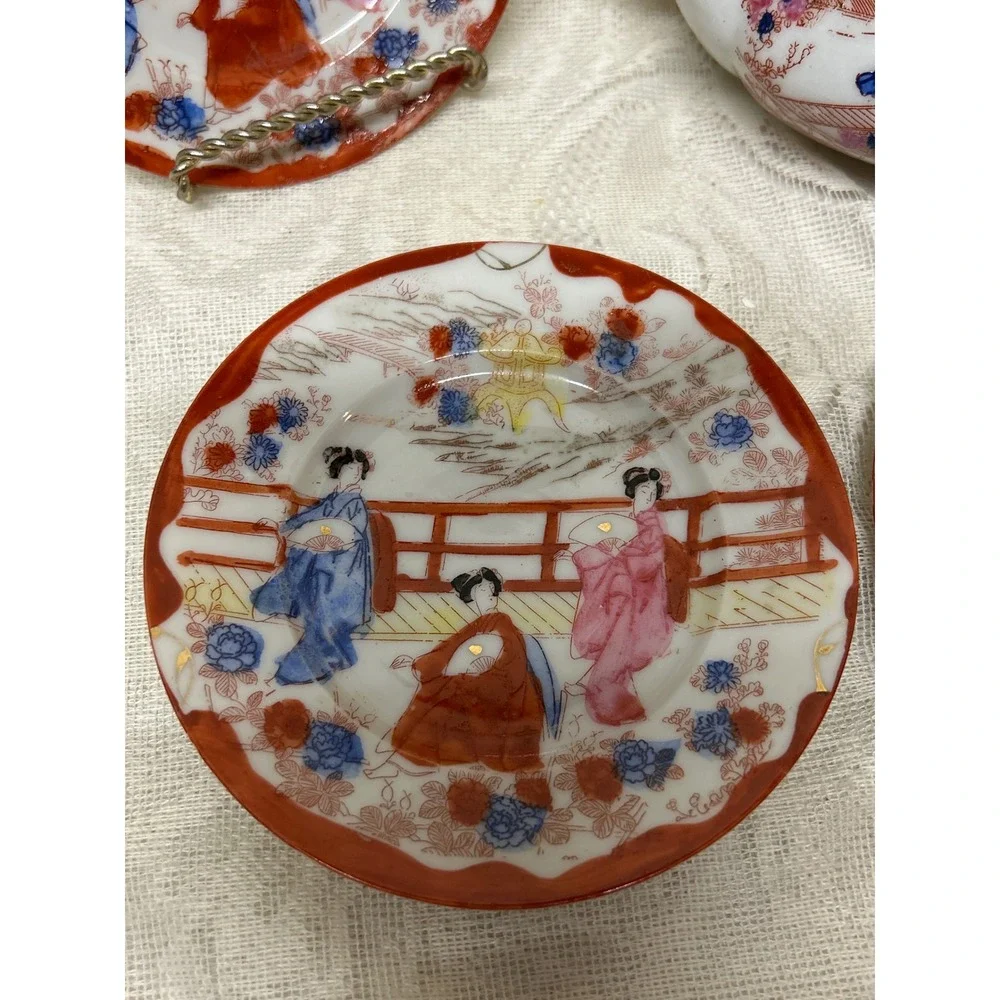 Three Geishas charming vintage
