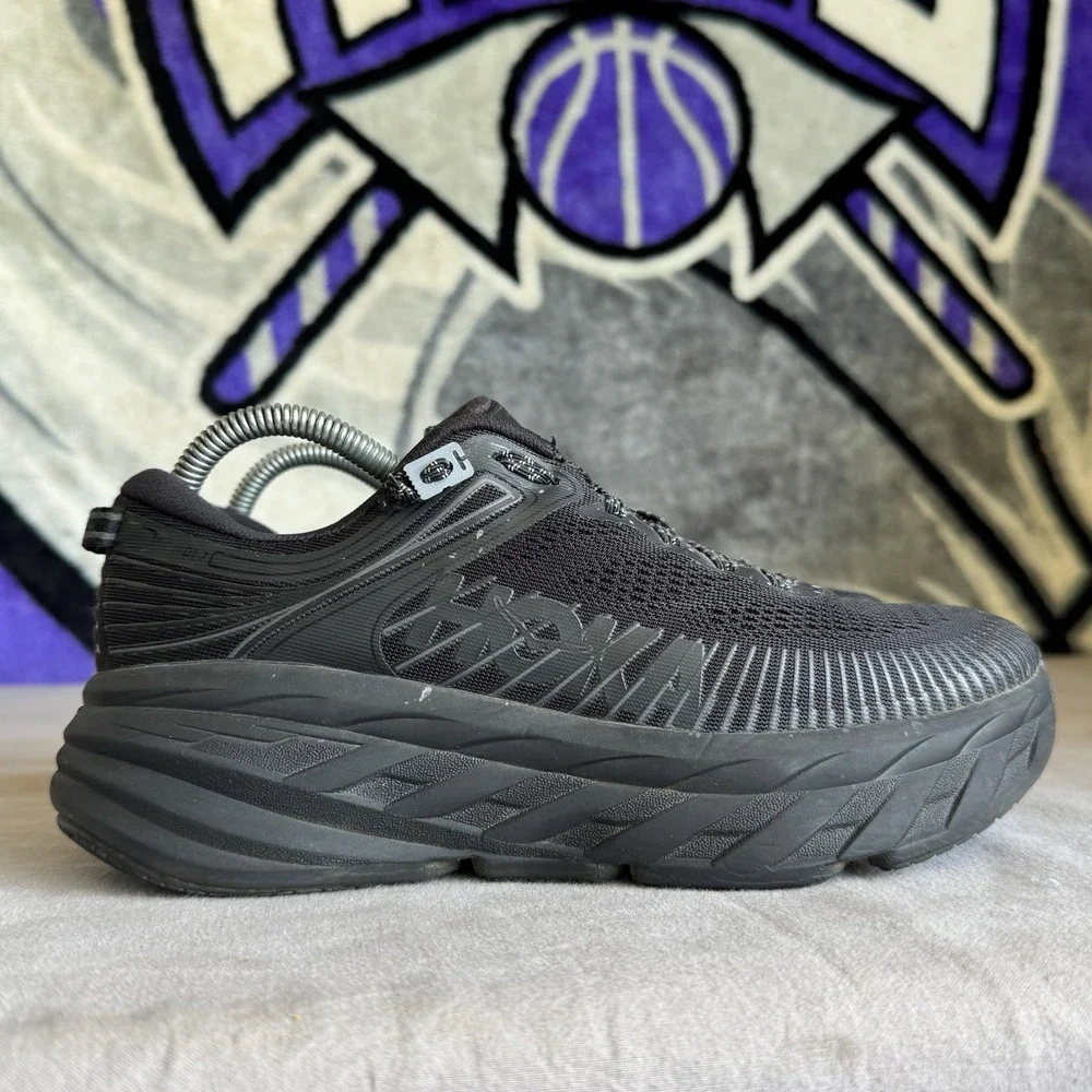 Size 8 - Hoka One One HOKA Bondi 7 Black W 1110519 BBLC