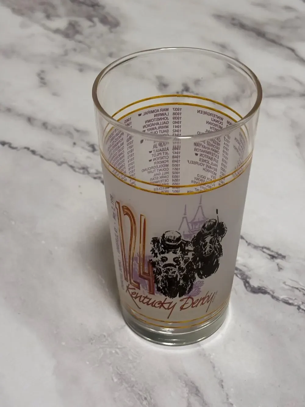 1998 Kentucky Derby Official 124 Churchill Downs Vintage Julep Glass Louisville
