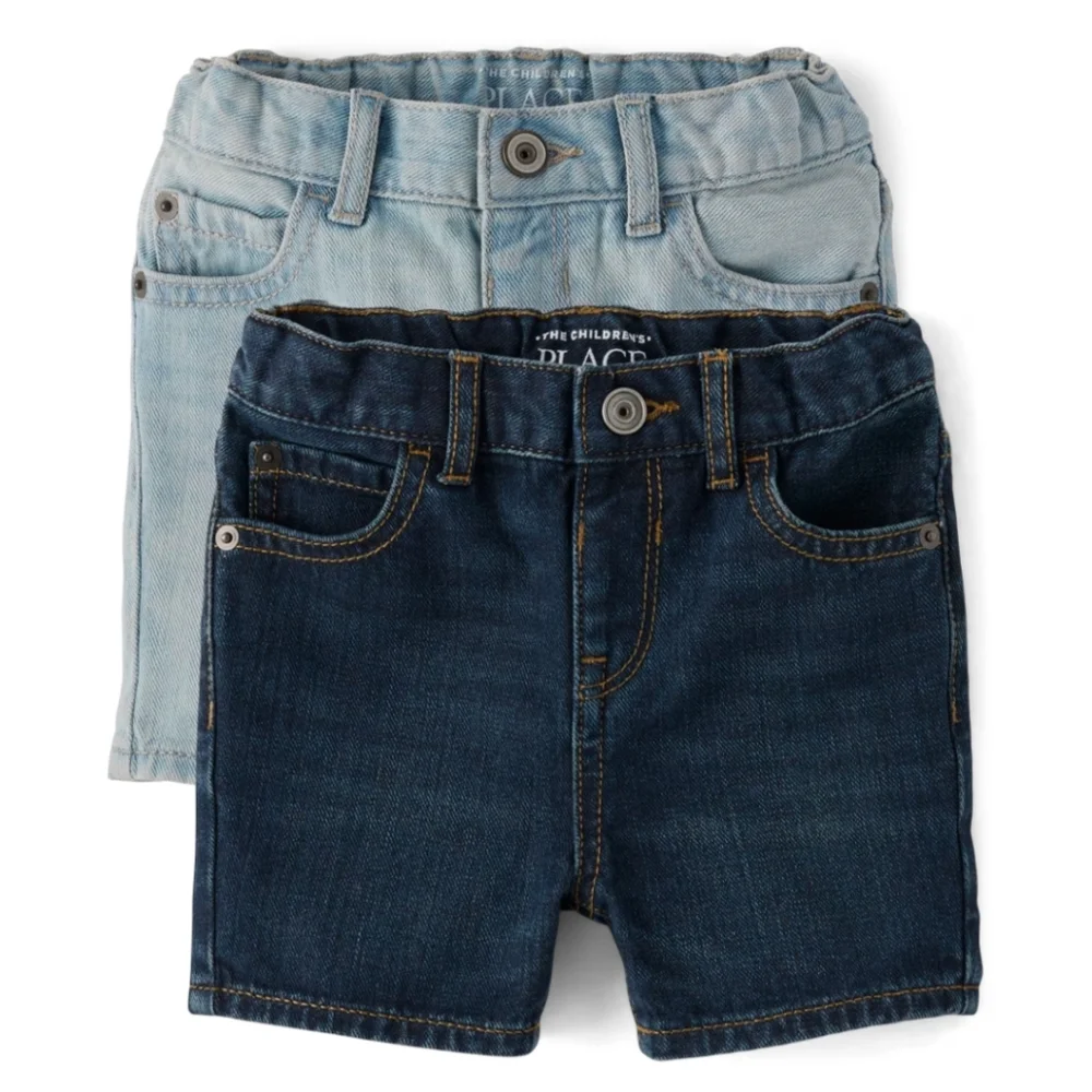 The Children's Place Boys denim shorts, 3T, Brendan, and Corson wash