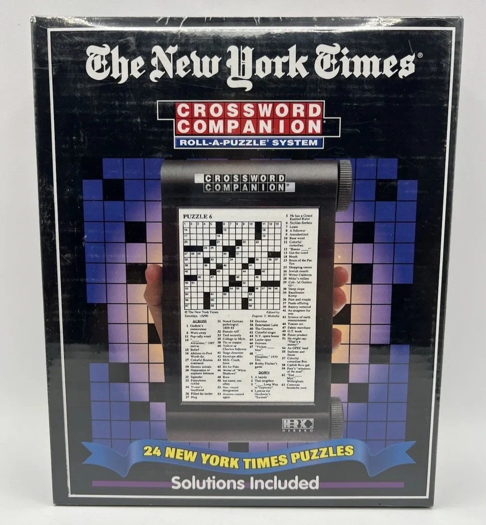 New York Times Crossword Companion Roll-A-Puzzle 24 Puzzles Sealed Game