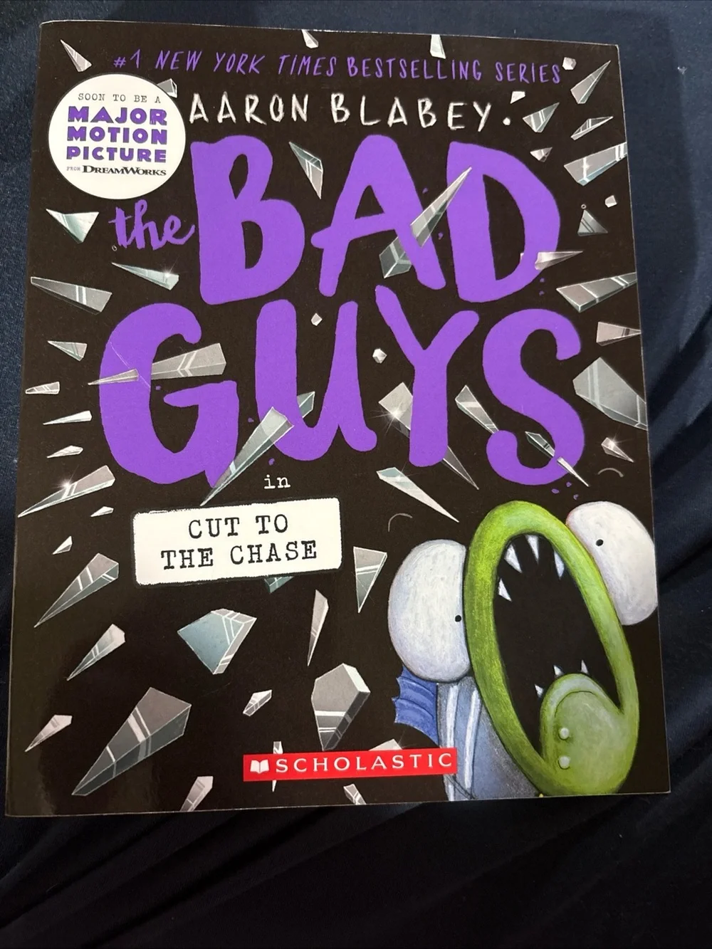 Scholastic The Bad Guys Cut to the Chase Purple, Black, Green Book