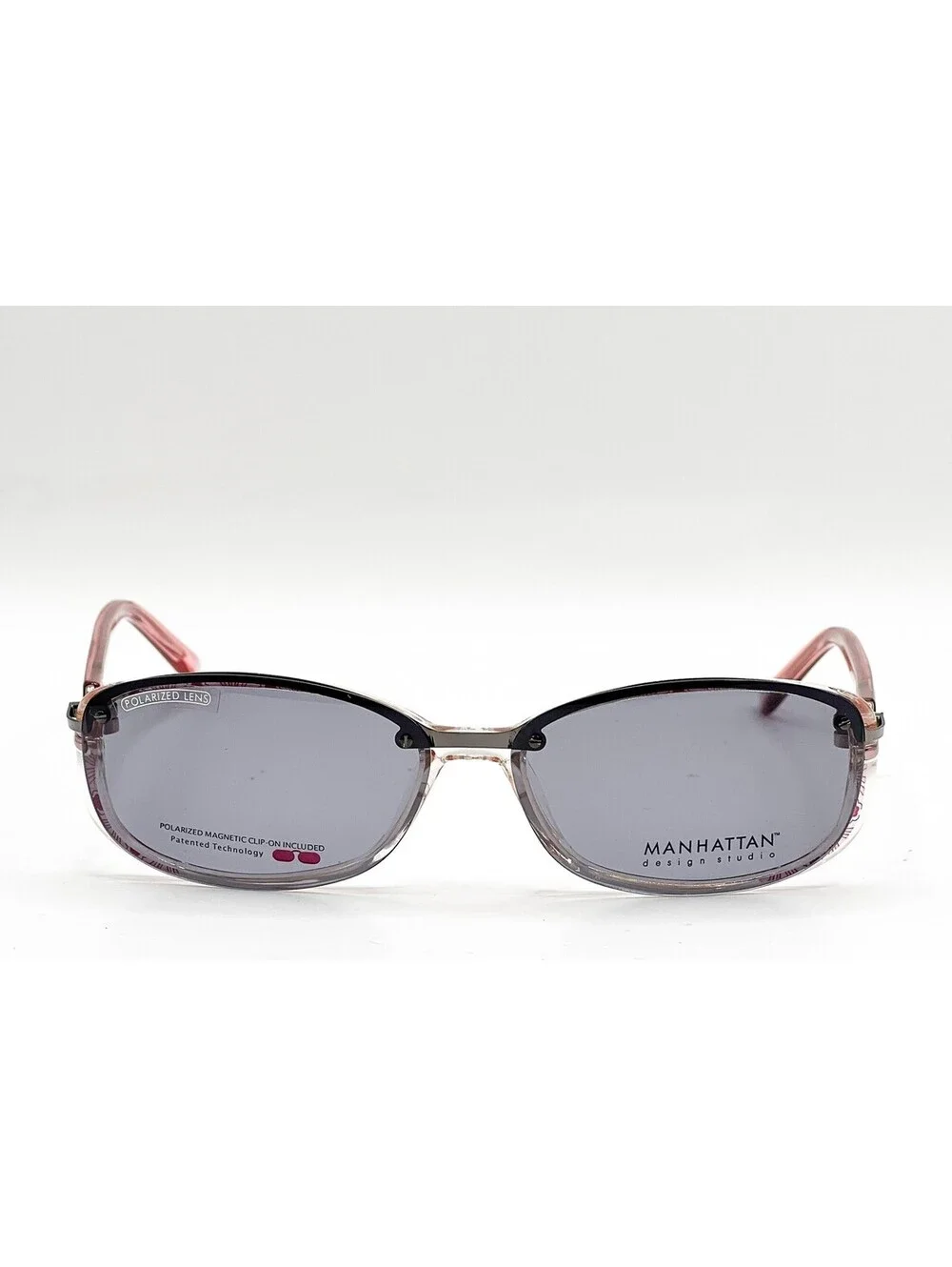 Manhattan Mdx S3249 30 Clear Brown Authentic Eyeglasses W/ Clip 53-15-135