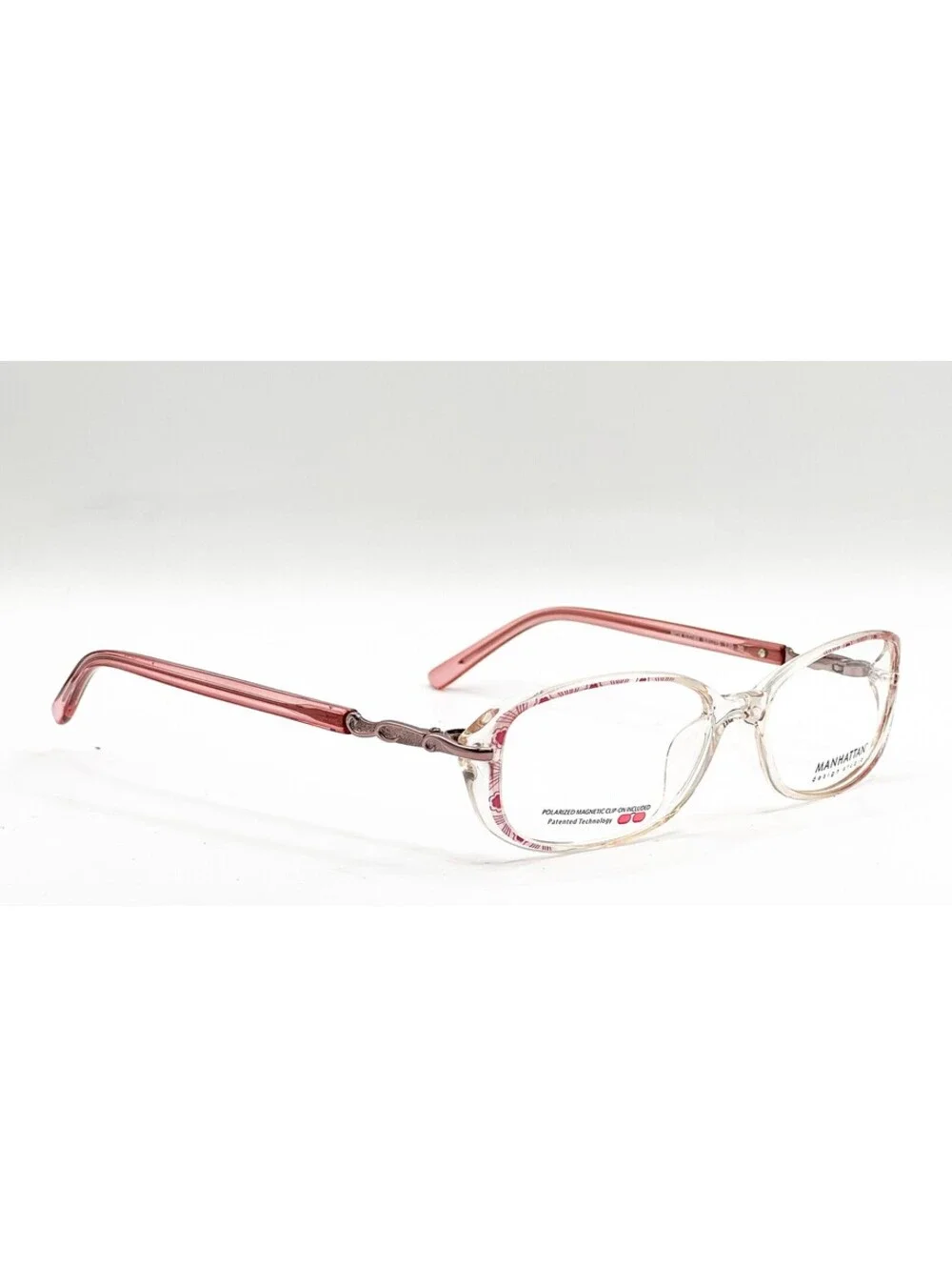 Manhattan Mdx S3249 30 Clear Brown Authentic Eyeglasses W/ Clip 53-15-135
