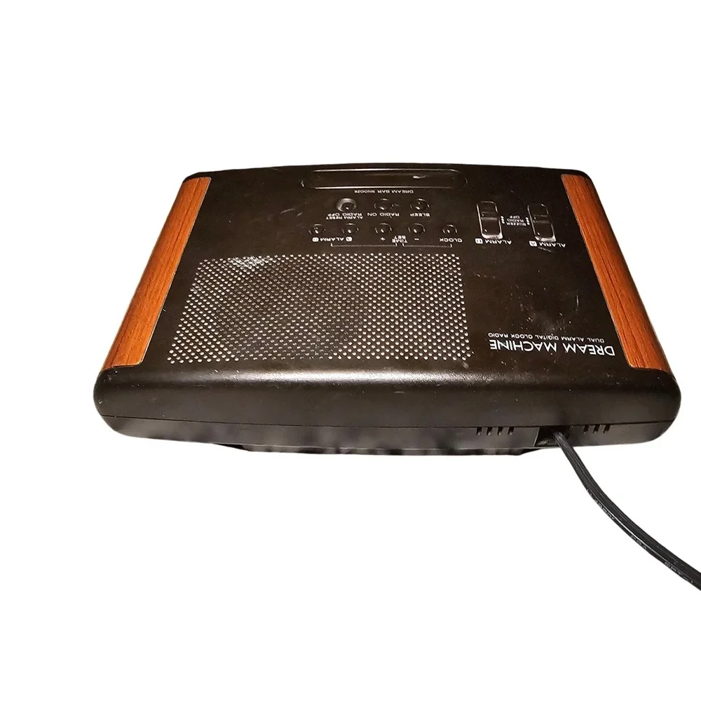 MCM Sony Dream Machine ICF-C420 Dual Alarm Clock Radio FM AM Wood Grain Vintage