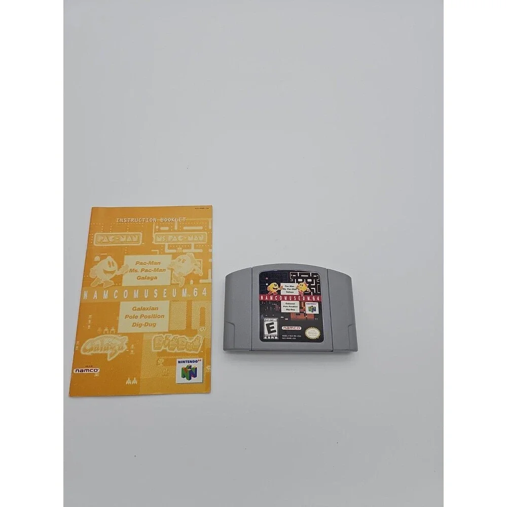 Namco Museum N64 Nintendo 64 Authentic Cartridge With Manual