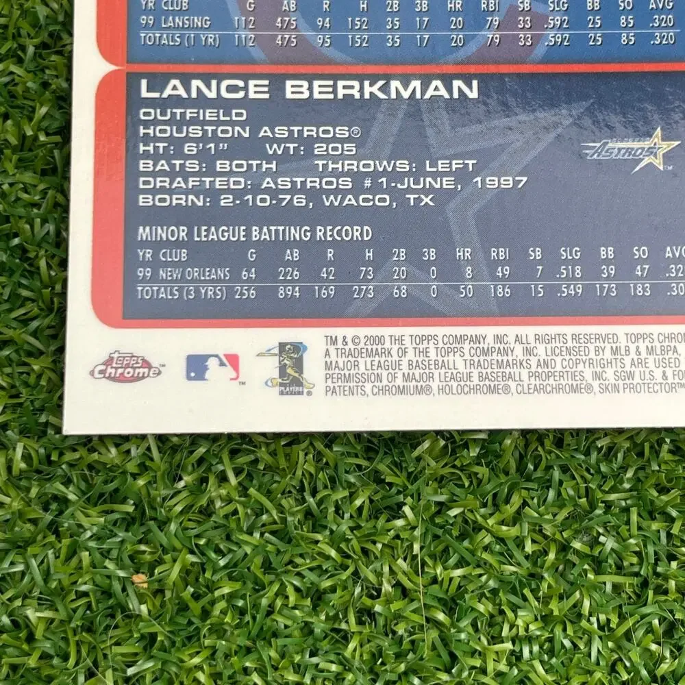2000 Topps Chrome Prospects Roosevelt Brown Corey Patterson Lance Berkman #207