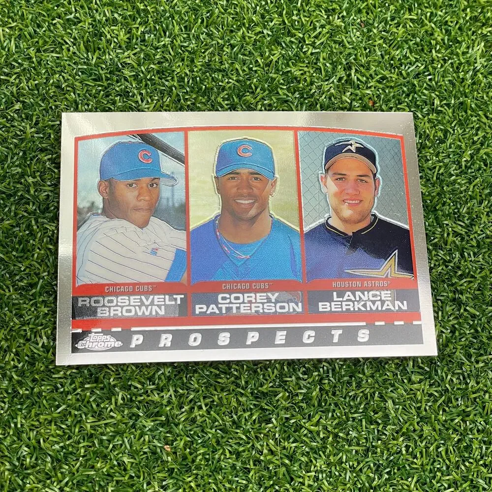 2000 Topps Chrome Prospects Roosevelt Brown Corey Patterson Lance Berkman #207