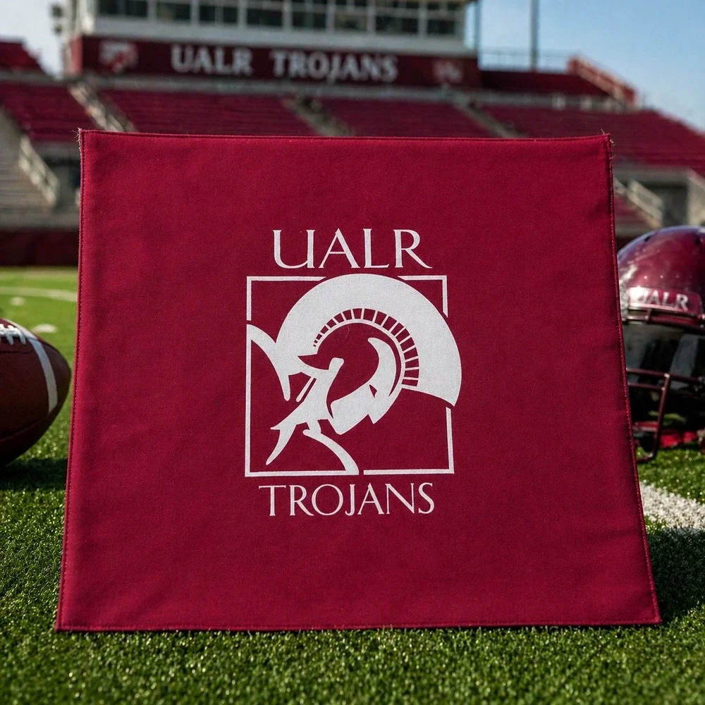 UALR‎ Trojans Bandana Maroon University of Arkansas Little Rock NCAA Scarf Logo