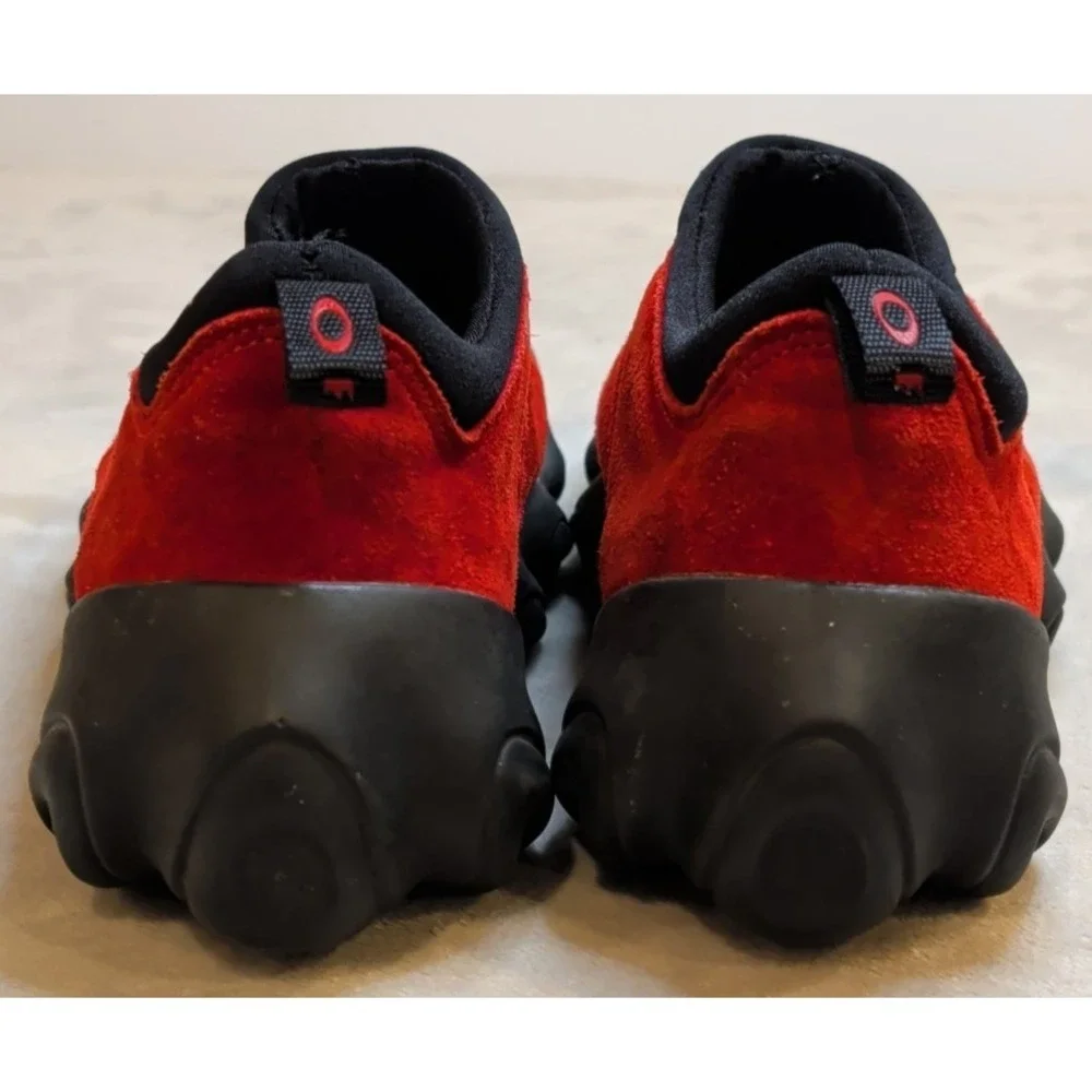 Oakley Flesh Red Suede Slip On Shoes Y2K Gorpcore Men's 9.5‎ Rare