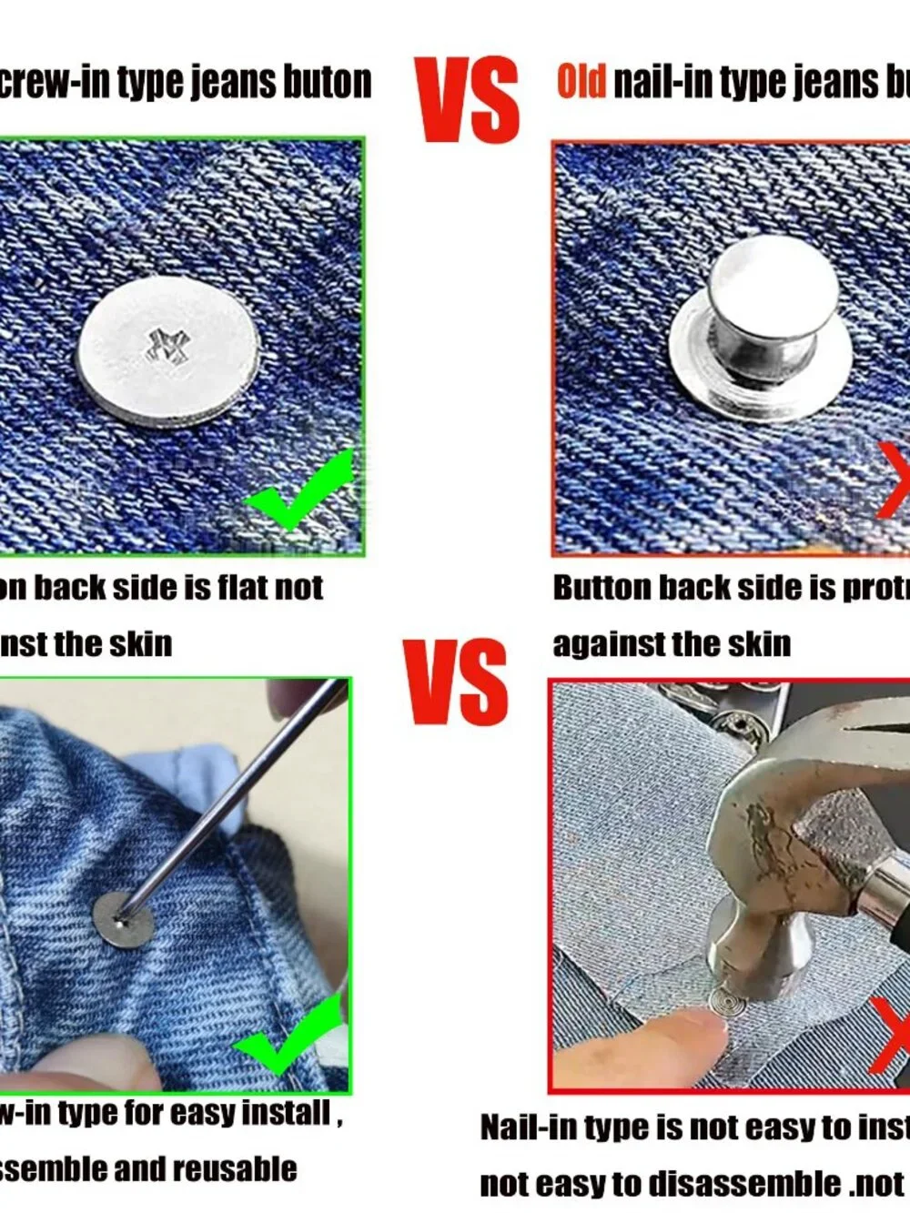 N/A jean button