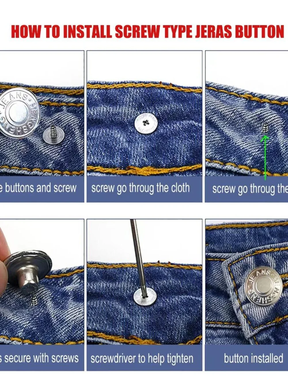 N/A jean button