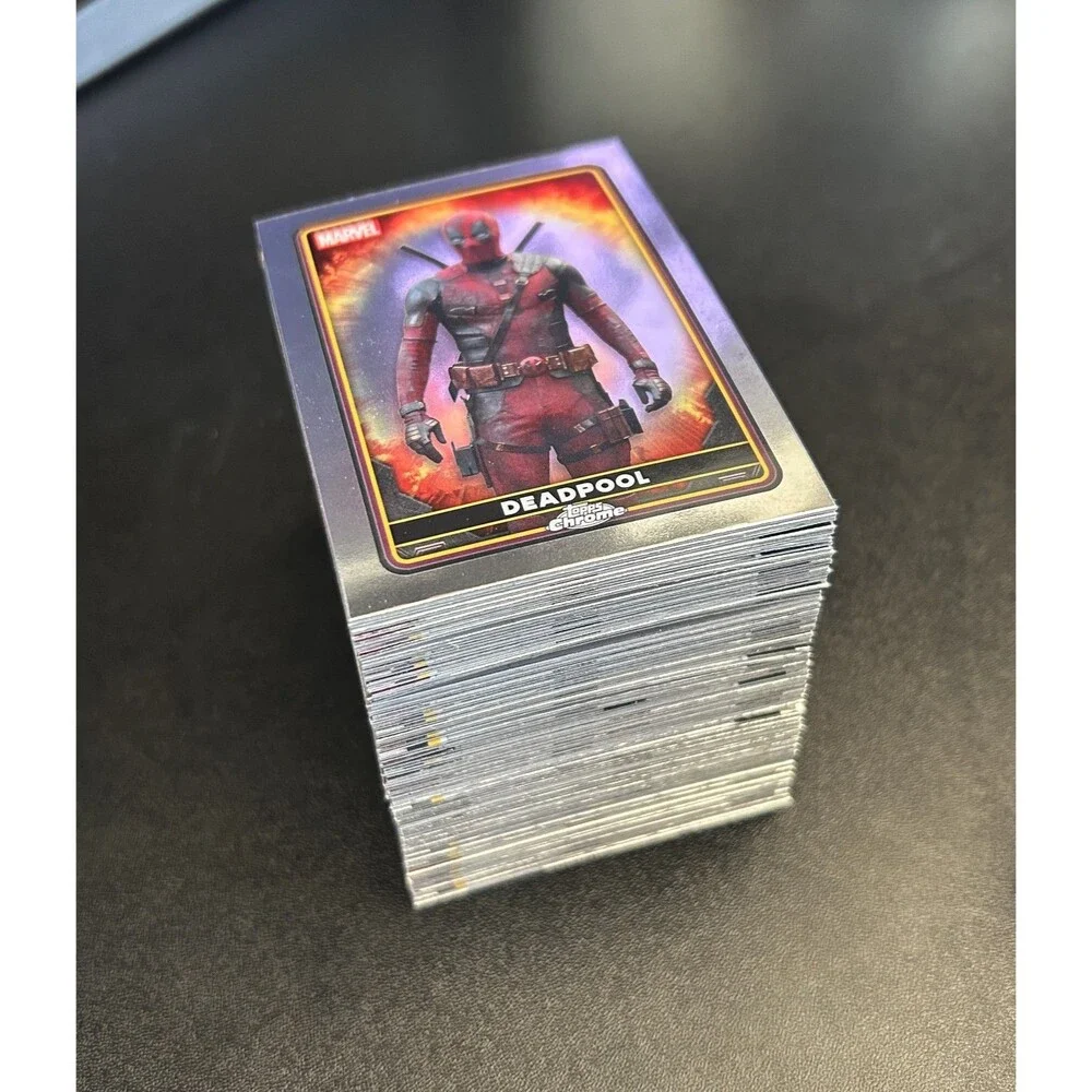Bulk Lot of 500+ Marvel / DC Trading Cards - Topps Finest, Chrome, Fleer Ultra