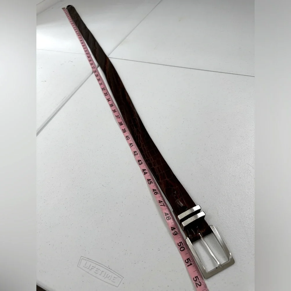 Tony Lama Top Grain Leather Belt Brown Sz 42