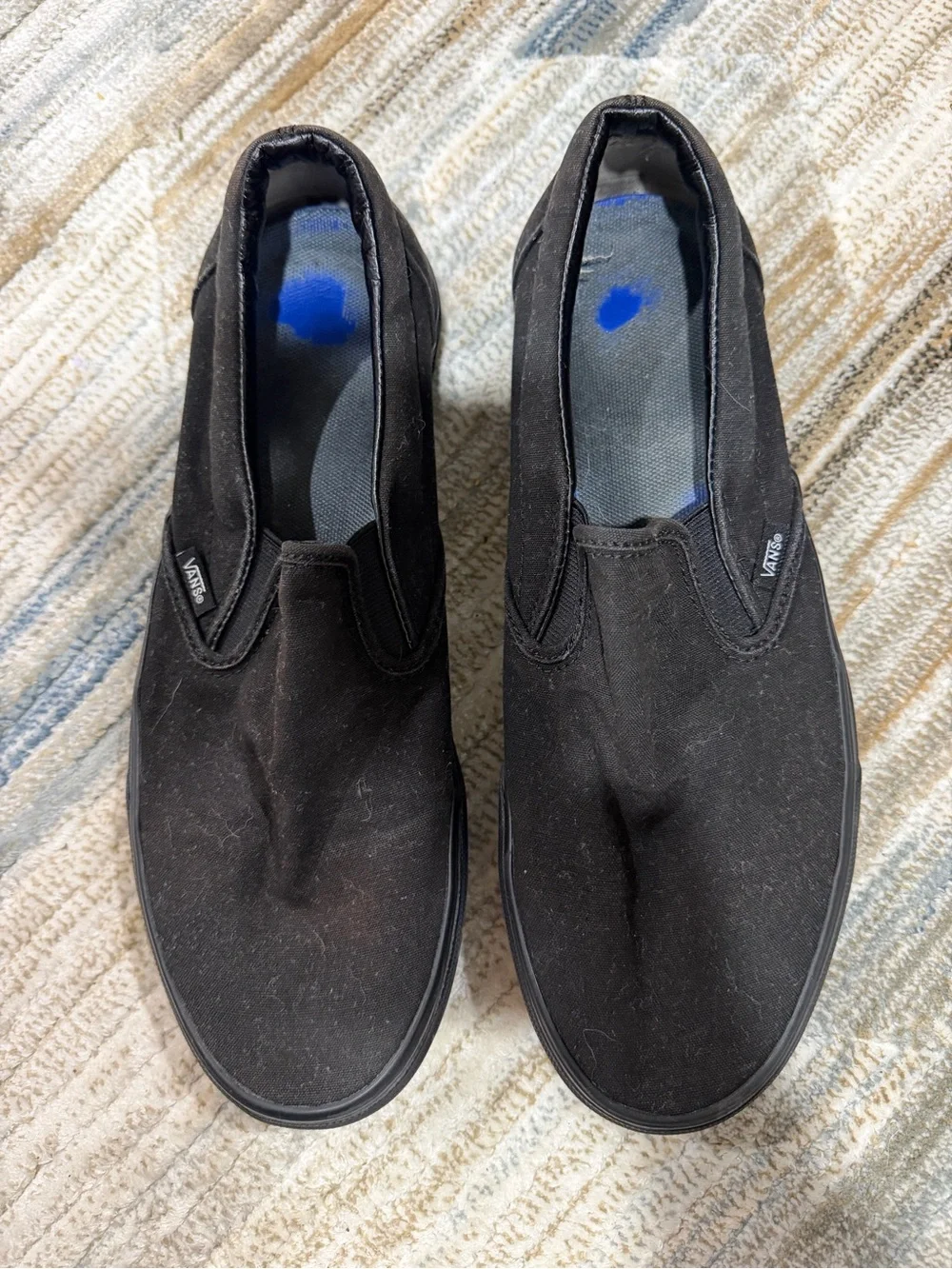 Vans Black Canvas Slip-On Men’s Loafers