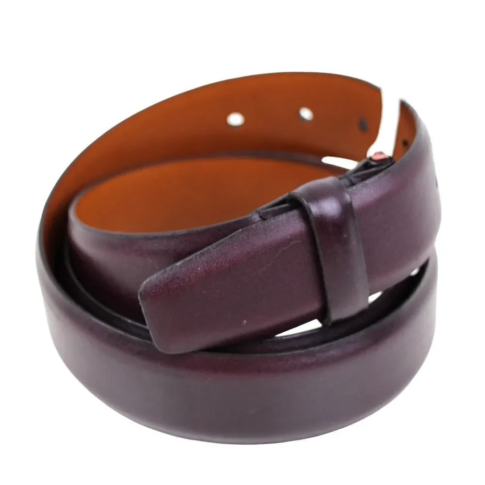Nordstrom BROWN GENUINE LEATHER 1 3/8