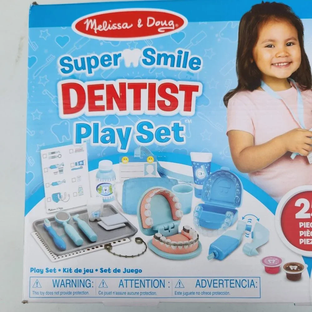 NEW Melissa & Doug Dentist Dental Pretend Play Teeth Set 25-piece Includes set o
