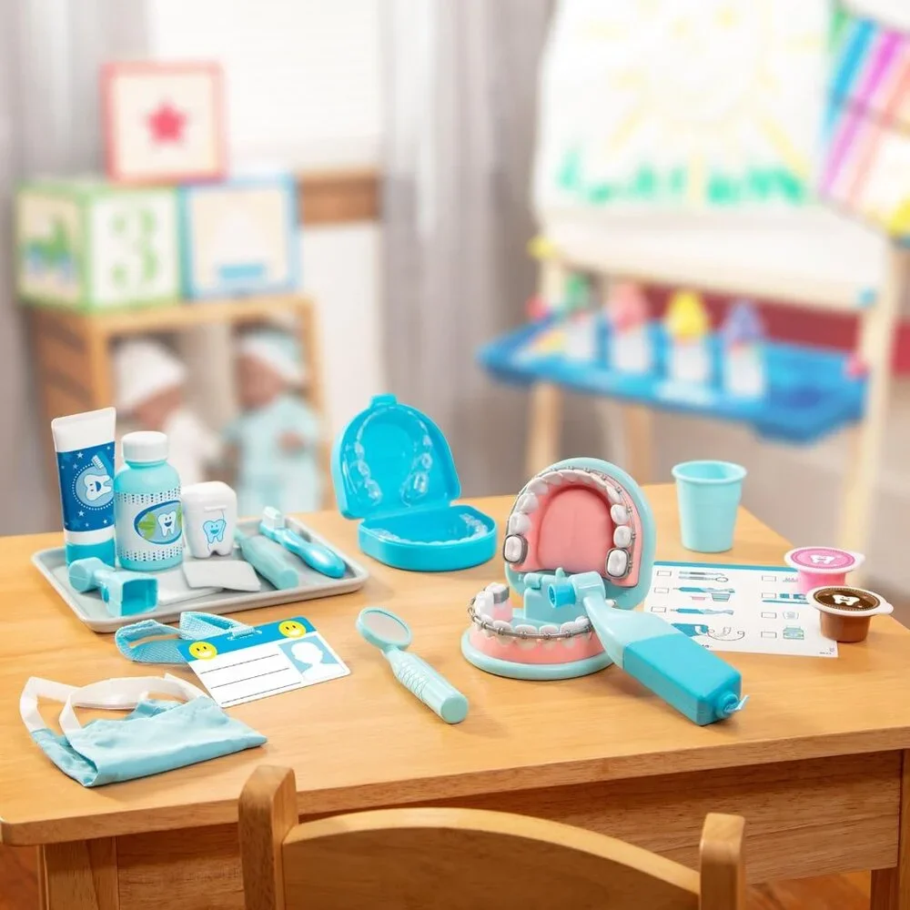 NEW Melissa & Doug Dentist Dental Pretend Play Teeth Set 25-piece Includes set o