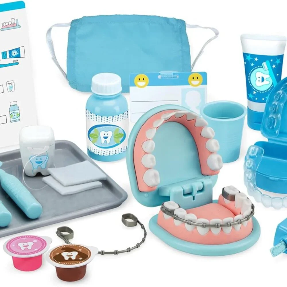 NEW Melissa & Doug Dentist Dental Pretend Play Teeth Set 25-piece Includes set o
