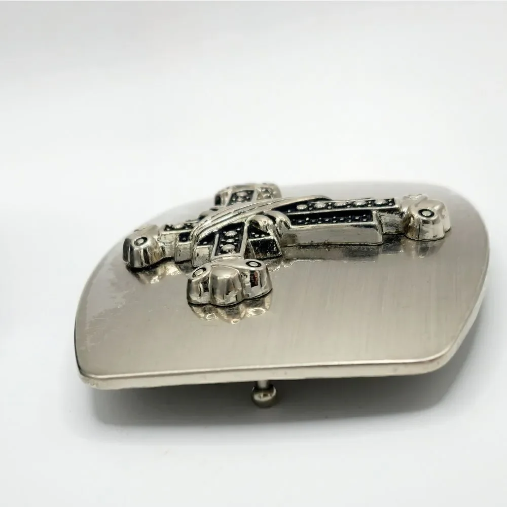 Vintage Silver Cross belt buckle