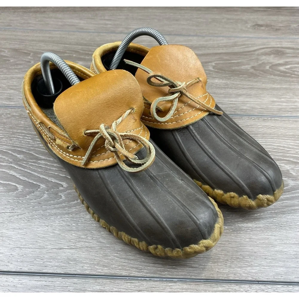 LL Bean‎ Women's Maine Hunting Shoe Duck Gumsole Brown Size 7 N