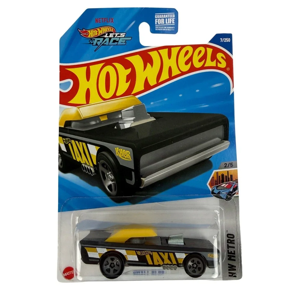Hot Wheels‎ Small Bloc Matte Black Taxi HW Metro 7/250 Netflix Lets Race 2024