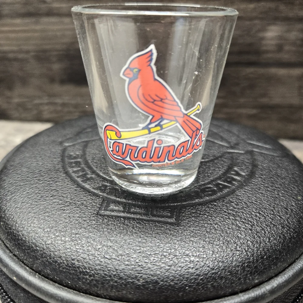 Vintage St‎ Louis Cardinals Traditional Style/Size Clear  Logo Shot Glass