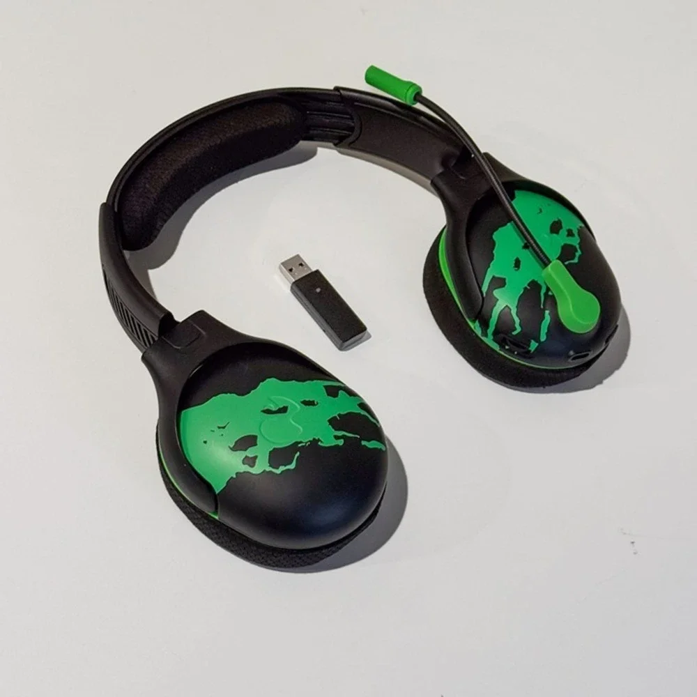 PDP AIRLITE Glow Pro Wireless Headset Jolt Green Glow-in-Dark for Xbox - Tested