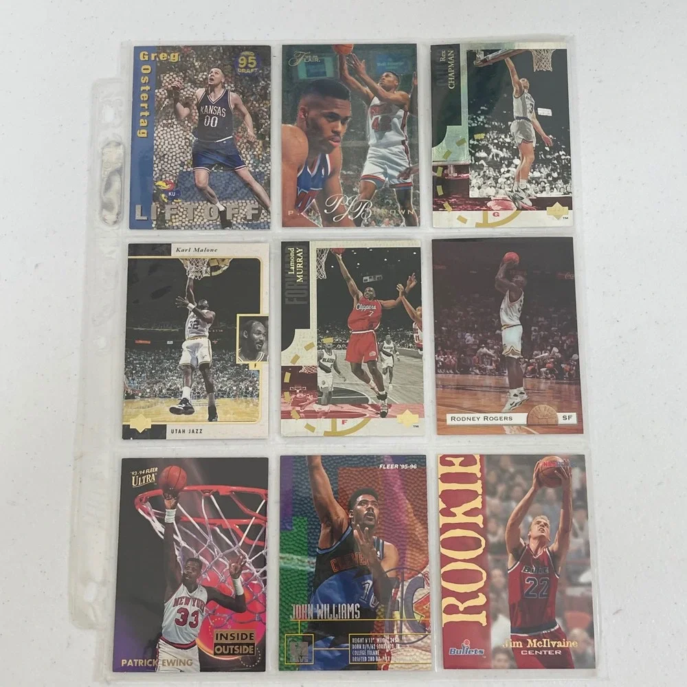Vintage 90s Upper Deck Fleer Stadium Club NBA‎ Basketball Card Lot 50+ Inserts