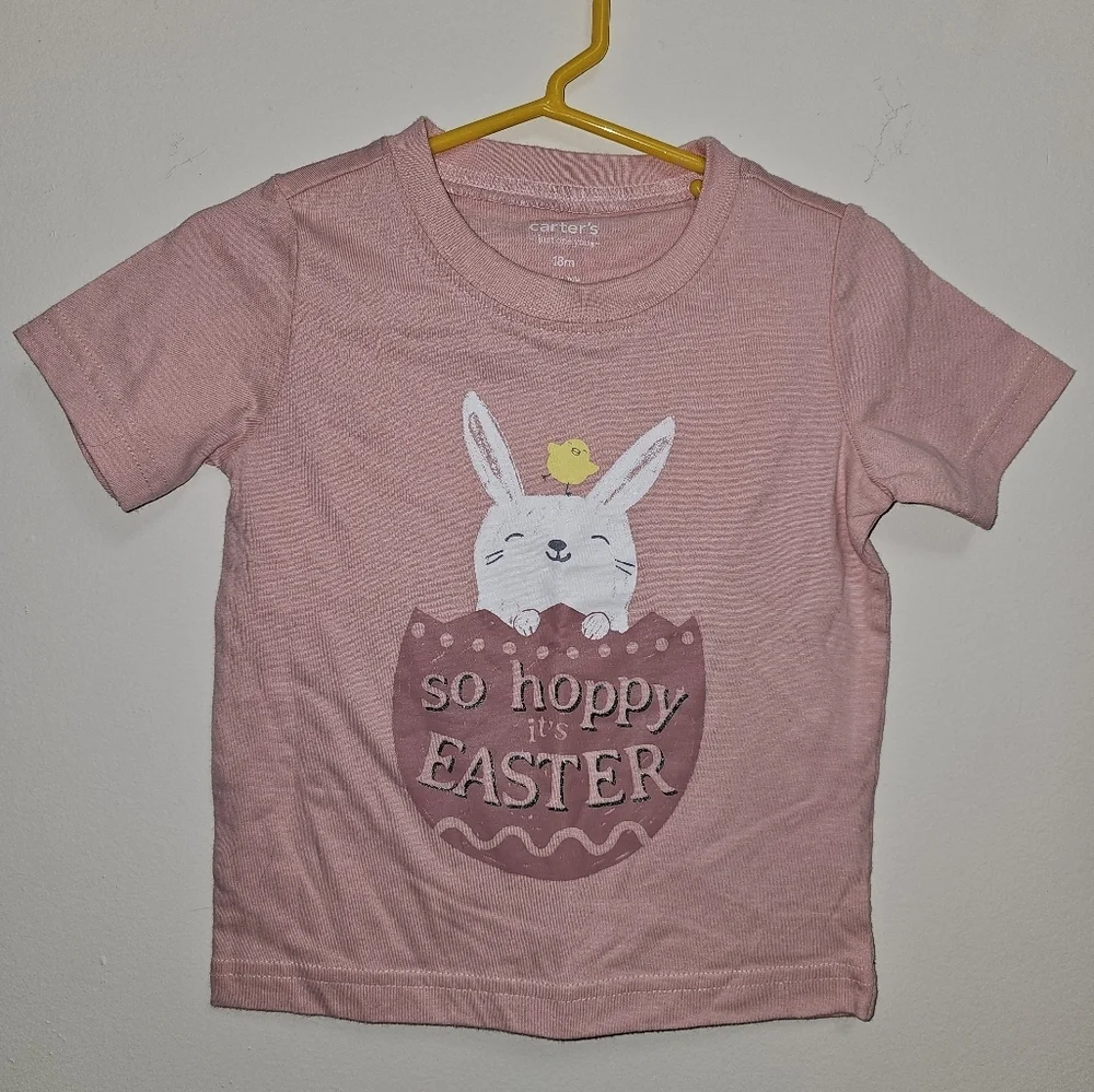 Girls 18 month nwot‎ pink Easter shirt
