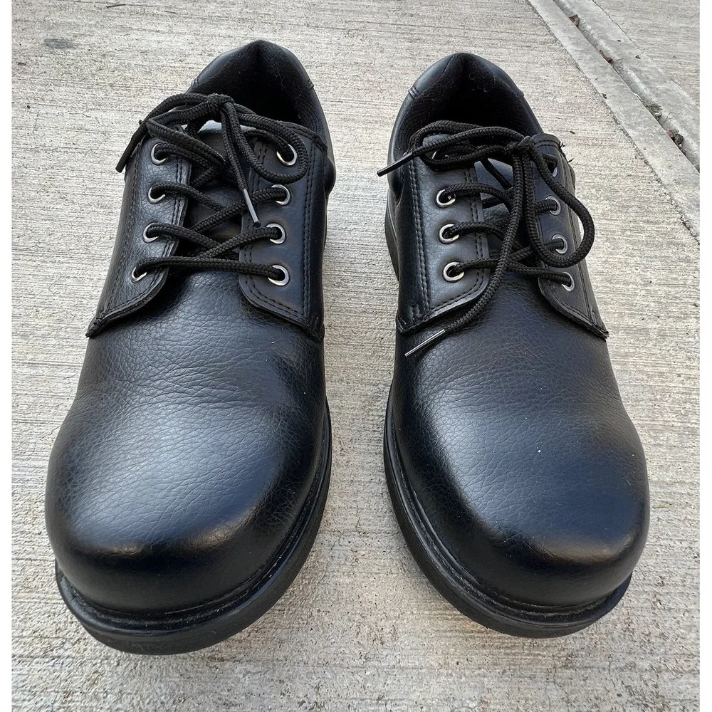 Dr. Scholl's Careers Men's 13 Wide Oil‎ Resistant Slip Resistant Leather Laced