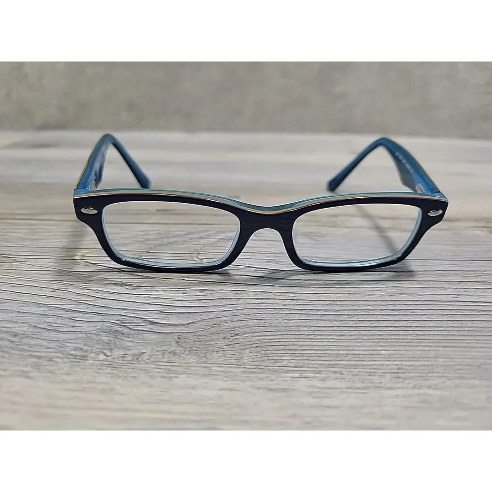 Ray-Ban RB1530 3587 Kids‎ Eyeglasses Frames Blue Rectangle Full Rim 48-16-125