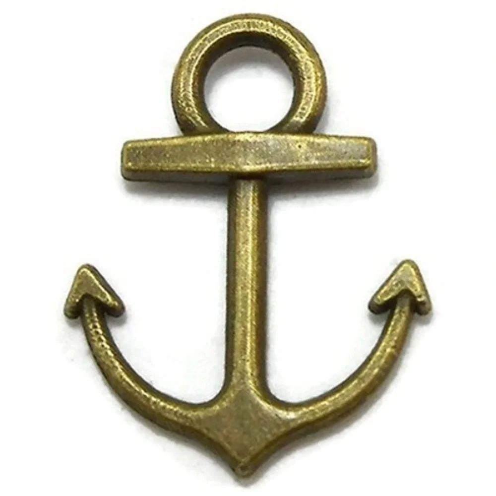 10pcs Anchor Charms Bronze Tone‎ Metal for jewelry making