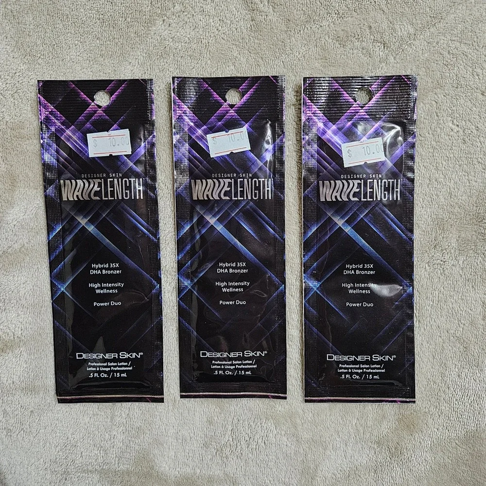 Designer Skin Wavelength Hybrid 35X DHA Bronzer Tanning Lotion 0.5oz 3 Packets