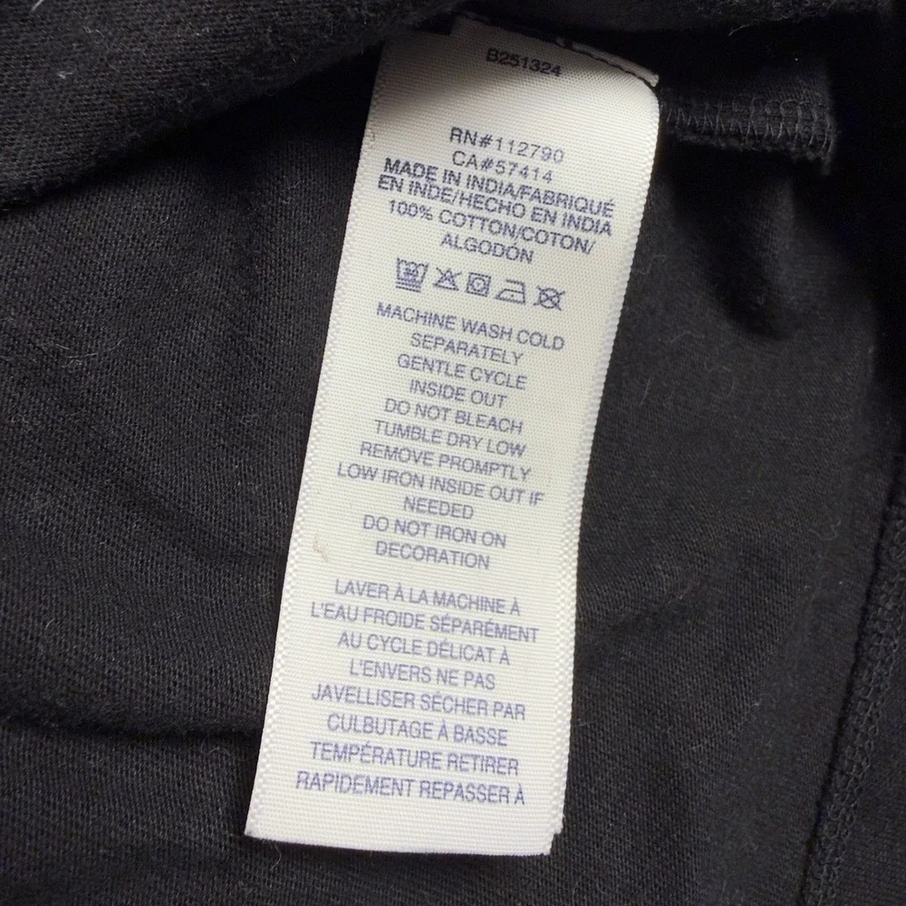 True Religion SS Resort Patch Tee Black Crewneck Graphic T-Shirt‎ 2XL